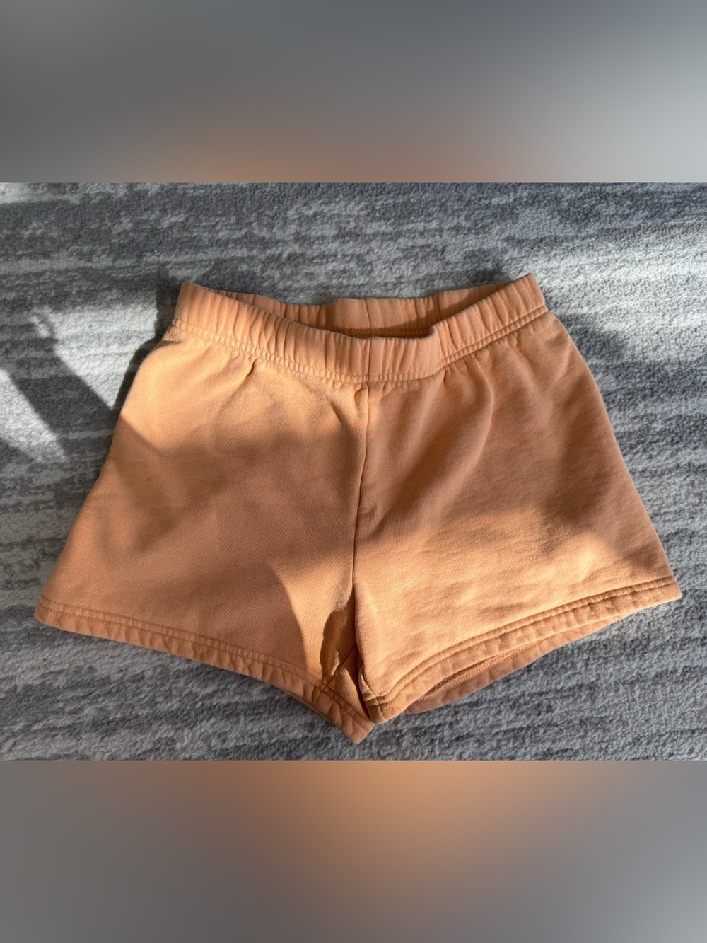 Aritzia Cozy Sweatfleece Perfect Hi-Rise Mini Short - Creamsicle XXS